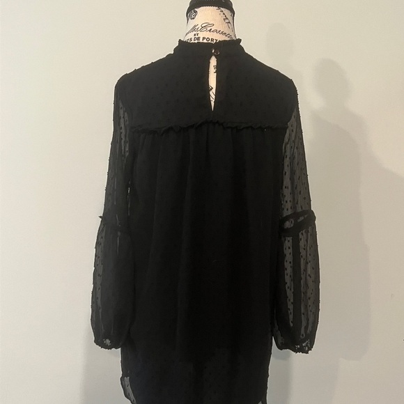 Japna Women's Black Polka Dot Dress, Small - Picture 5 of 6